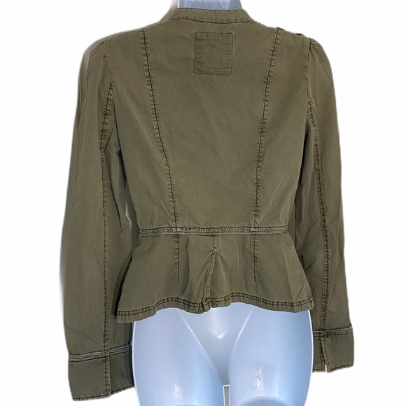 Free People Olive Green Utility Jacket 0 - Picture 3 of 5